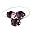 Three Purple Stone Toe Ring