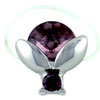 Insect Purple Studded Toe Ring