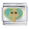 Turquoise Elephant Italian Charm