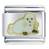 White Seal Italian Charm