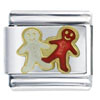 Gingerbread Men Italian Charm