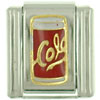 Red Cola Can Italian Charm