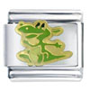 Green Run Dragon Italian Charm