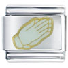 Hands In Religious Prayer Italian Charm