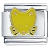 Yellow Cat Italian Charm