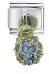 September Sapphire Color Ball Italian Charm