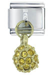 November  Topaz Color Ball Italian Charm