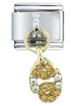 Rhinestone Cancer Italian Charm