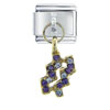 Rhinestone  Aquarius  Italian Charm