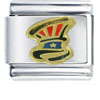 Red And Blue Uncle Sam Patriotic Hat Italian Charm