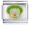 Gold Plated Clown Face Italian Charm