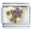 February Heart Italian Charm