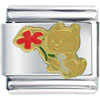 Squirrel With Flower Italian Charm