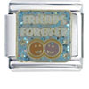 White Forever Friendship Italian Charms