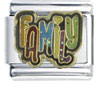 Gold Plated Family Italian Charm