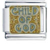 Child Of God Blue Italian Charm