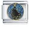 Kimono Girl Blue Italian Charm
