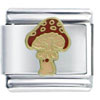 Spotted Red Mushroom Italian Charm