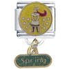 Seasons  Spring  Dangle Italian Charm