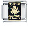 American Passport Italian Charm