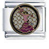 Flamenco Dancer Inpurple Italian Charm