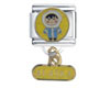 Alaskan Boy Dangle Italian Charm