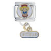 Swiss Girl Dangle Italian Charm