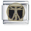 Da Vincis Vitruvian Man Italian Charm