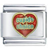 Cupids Choice  Heart  Italian  Charm 