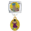 Old Lady Living In Shoe Dangle Italian Charm