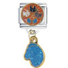 Three Kittens Blue Mittens  Dangle   Italian  Charm