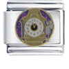 Mouse On The Clock Italian Charm