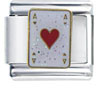Ace Of  Hearts  Italian Charm