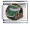 Poker Visor &amp; Chips Italian Charm