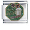 Gold Plated Poker Night Italian Charm