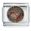 United States Marine Corps Red Italian Charm