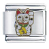 Lucky Kitty Italian Charm