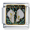 White Calla Lily White Italian Charm