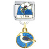 Utah State Dangle Bird Italian Charm