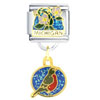 Michigan State Flower &amp; Bird Italian Charm
