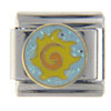 Enamel Sun Italian Charm