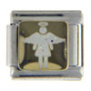 White Angel Symbol Italian Charm