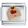 Love Letter Hearts Envelope Italian Charm