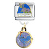 Delaware State  Dangle  Italian Charm