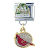 Virginia State Bird &amp; Flower Italian Charm