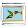 Hummingbird Flying Italian Charm