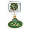 Oak Tree Dangle Italian Charm