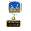 Mormon  Temple  San Diego Dangle Italian Charm