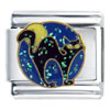 Black Cat At Night Italian Charm