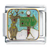 North Pole Reindeer Italian Charm